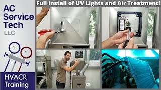 Installing a UV Light and Air Treatment System in an HVAC Unit STEP BY STEP [upl. by Key]