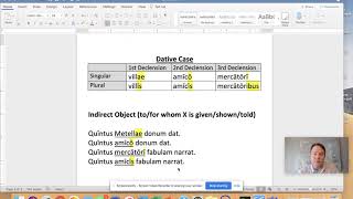 Dative Case Review CLC Stages 9 and 11 [upl. by Eisler]