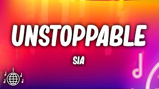 Sia  Unstoppable R3HAB Remix Lyrics [upl. by Turoff693]