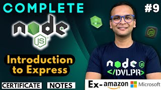 🚀🔥 Lecture 9 Introduction to expressjs  NodeJS Complete Course ❤️ in Hindi  Notes Certification [upl. by Woodring]