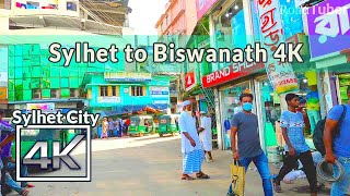 Sylhet 4K  Driving From Sylhet Taltola To Biswanath Bazar  Road Tuber  Sylhet Bangladesh [upl. by Anwahs967]