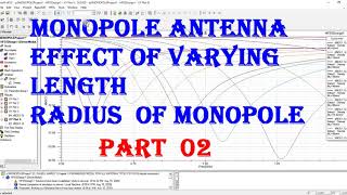 Monopole antenna design in hfss  antenna design in hfss effect of varying length hfss feko [upl. by Nolasba583]