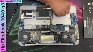 How to change Hp Elitebook 1040 g3 batteryEasy to replace hp batteryBG06XL batterylaptophp [upl. by Ayanahs]