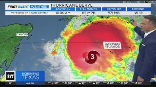 Hurricane Beryl makes its way to Mexicos Yucatan Peninsula [upl. by Enel]