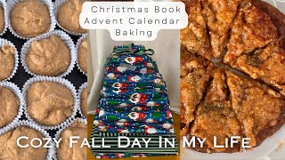 Cozy Fall Day In My Life Christmas Book Advent Calendar  Christmas Tree Advent Calendar Baking [upl. by Andrej]