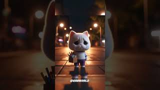 Little cat made mummys painting catsoftiktok cat cute aiart ai poorcat catlover fyp [upl. by Badr354]