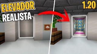 Como Hacer el Mejor AscensorElevador en Minecraft BedrockPE [upl. by Virgel]