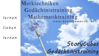 Merktechniken amp Gedächtnistraining Kassel mit Storycubes [upl. by Leone]