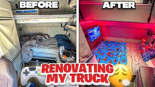 Renovating My New Semi Truck [upl. by Anilecram]