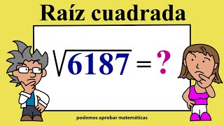 Cómo resolver Raíces Cuadradas  RAÍZ CUADRADA DE 1 2 3 Y 4 CIFRAS [upl. by Eiuqnom195]