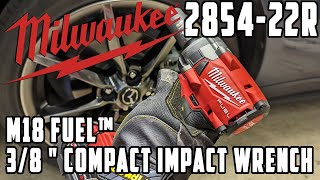 Milwaukee 285422R M18 FUEL™ 38 quot Compact Impact Wrench w Friction Ring Kit 285420 [upl. by Cynarra]