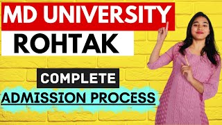 MD University Rohtak  Maharshi Dayanand University Affiliated Colleges Eligibility Fees Form [upl. by Esten]