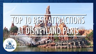 Top 10 Attractions in Disneyland Paris [upl. by Hiamerej]