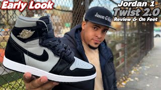 Early Look 👀 Jordan 1 Medium Gret “Twist 20” Sleppers or Trash  review and on feet [upl. by Scotti353]