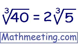 Simplifying cube roots  Perfect cubes and harder examples [upl. by Sager]