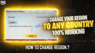 Change Your Region to Any Country How to Change Region PUBG MOBILE [upl. by Dierolf270]