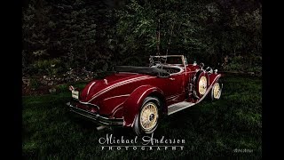 1930 Packard Boattail Speedster Light Painting [upl. by Sikram]