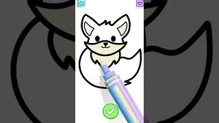 How to draw Fox🦊🦊🦊ʼhow drawing fox asmrvideo [upl. by Lotson]