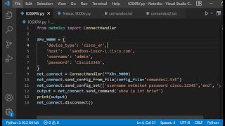 Configurar Equipos Cisco con Python Usando Netmiko [upl. by Bannister]