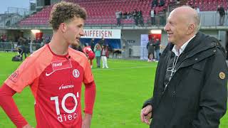 Yannick Marchand nach dem Spiel gegen den FC Biel [upl. by Lemal]