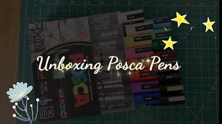 Unboxing POSCA marker pens set  posca markers price in India  POSCA markers unboxing from Amazon [upl. by Veradis]