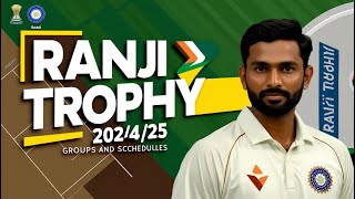 Ranji Trophy 202425 Schedule Groups and What to Expect [upl. by Cassy]