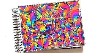 Colorful zentangle patterns  Zentangle art  Zentangle  Doodle art  Zendoodle [upl. by Eirrek]