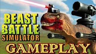 NEW GAME MODE PROTECT THE TOWER FROM DINOSAURS  Beast Battle Simulator Gameplay  Pungence [upl. by Olmstead490]