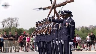 US Air Force Honor Guard AWESOME Performance [upl. by Leuqer]