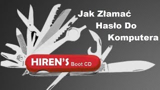 Jak złamać hasło do każdego Windowsa Hirens Boot CD [upl. by Leisam]