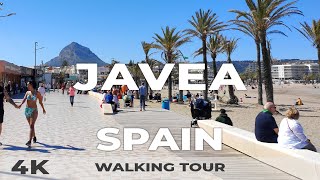 4K Javea 🇪🇸 Spain Walking Tour  Arenal Beach Port amp Old Town [upl. by Thom]