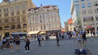 Wenceslas Square  Prague  Czech Republic [upl. by Brandais594]