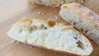 No knead Ciabatta Bread Recipemade easy at homeEasy Artisan Ciabatta breadThe bake boutique [upl. by Pinter]