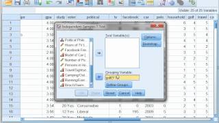 Two Sample t test using SPSS with Dr Ami Gates [upl. by Rustie]