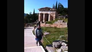 Delphi Greece Temple of Apollo Polygonal Wall Stoa of the Athenians Athenian Treasury [upl. by Gentilis]