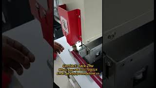 Hot Melt Adhesive Edge Gluing Machine For Bags Shoes Packaging Garment [upl. by Adnuahsal]