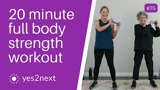 20 minute Full Body Standing Strength Workout with Dumbbells  Seniors Beginners [upl. by Ariaz]