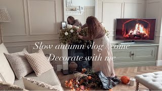 Slow Autumn vlog  Decorate my home with me for Autumn 🍂 [upl. by Anitrebla]