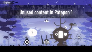 Patapon 1 Curiosities  Unused content [upl. by Ieluuk]