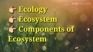 Ecology Ecosystem Components of ecosystemBiotic amp Abiotic full explanation in Hindi and English [upl. by Fauch582]