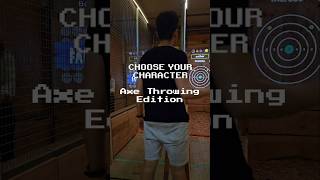 CHOOSE YOUR CHARACTER  Axe Throwing 🪓🔥 Rare Trickshots short [upl. by Susana743]