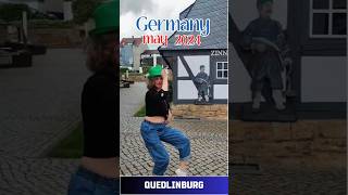 Dancing dancing in the city of Quedlinburg Germany shorts dancer music [upl. by Afirahs]