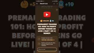 Premarket Trading 101 memefi video code 3 November memefi telegram [upl. by Dnomso]