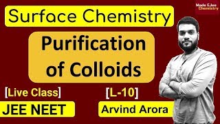 L10 Purification amp Properties of Colloids  Tyndall Effect  Brownian motion  JEE NEET [upl. by Wise]