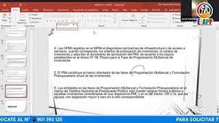 NORMAS Y DIRECTIVAS DEL SISTEMA NACIONAL DE PROGRAMACIÓN MULTIANUAL Y GESTIÓN DE INVERSIONES [upl. by Ayoral]