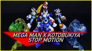 MEGA MAN X STOP MOTION  KOTOBUKIYA MODEL KITS  rockman megamanx stopmotion kotobukiya figure [upl. by Nilram404]