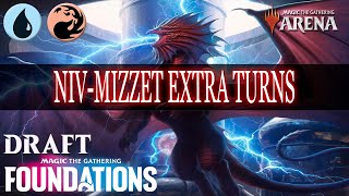 FDN Draft 2 Taking Extra Turn Niv Mizzet Wins  Foundations  Traditional Draft  Mtg Arena [upl. by Bertolde]