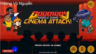 FIRST PLAY  Boboiboy Cinema Attack 1  Character Boboiboy Taufan [upl. by Elohc]