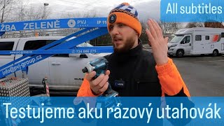 Test MAKITA DTD171  rázový utahovák  Cordless impact driver  All subtitles [upl. by Sussman]