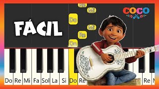 RECUÉRDAME  COCO  TUTORIAL DE PIANO FÁCIL  PIANO FÁCIL CON NOTAS [upl. by O'Connor]